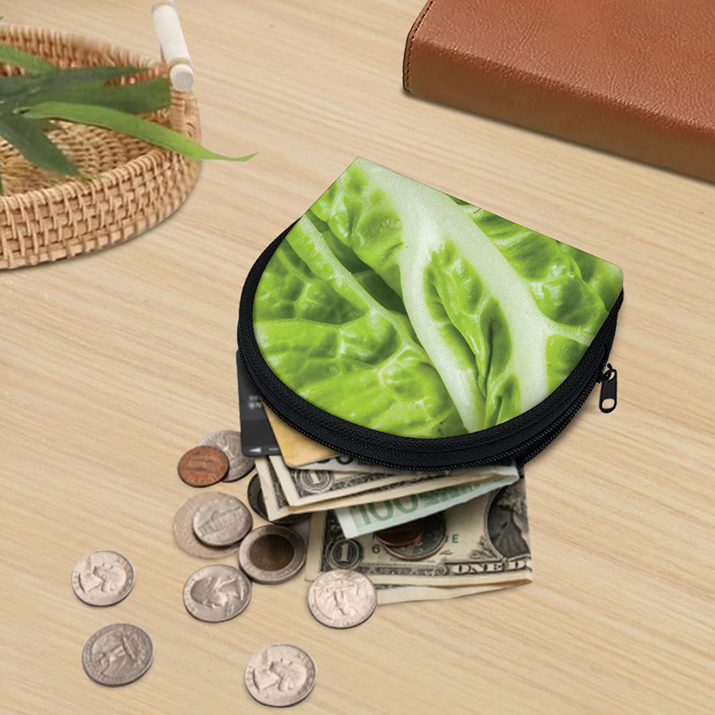 Chinese Cabbage Leaf Print Coin Purse