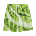 Chinese Cabbage Leaf Print Cotton Shorts