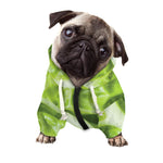 Chinese Cabbage Leaf Print Dog Zip Up Hoodie