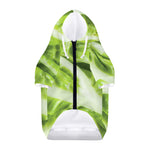 Chinese Cabbage Leaf Print Dog Zip Up Hoodie