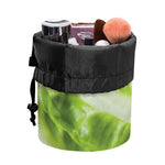 Chinese Cabbage Leaf Print Drawstring Makeup Bag