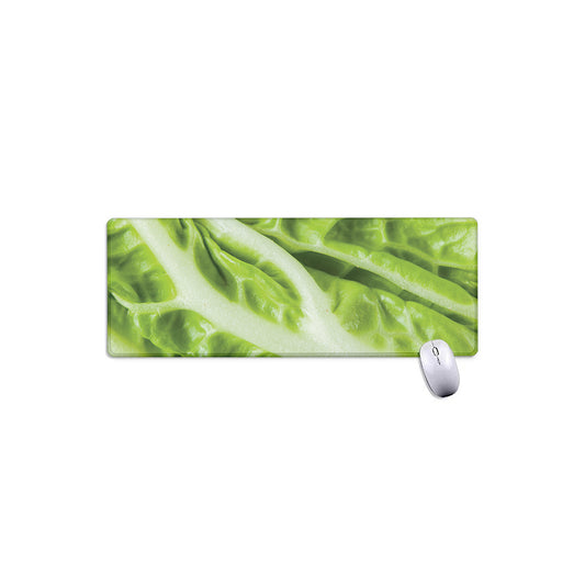 Chinese Cabbage Leaf Print Extended Mouse Pad
