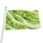 Chinese Cabbage Leaf Print Flag