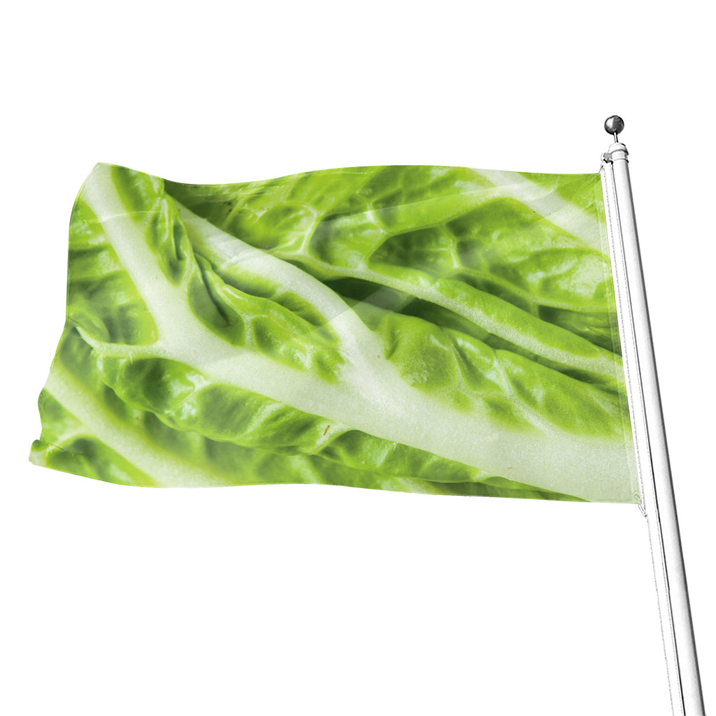 Chinese Cabbage Leaf Print Flag