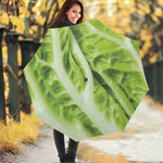 Chinese Cabbage Leaf Print Foldable Umbrella