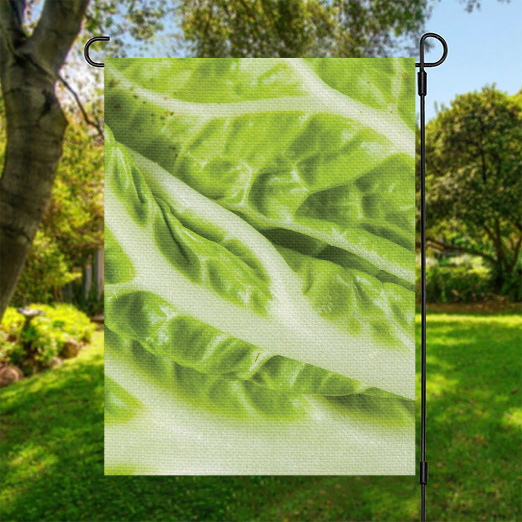 Chinese Cabbage Leaf Print Garden Flag