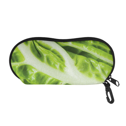 Chinese Cabbage Leaf Print Glasses Case