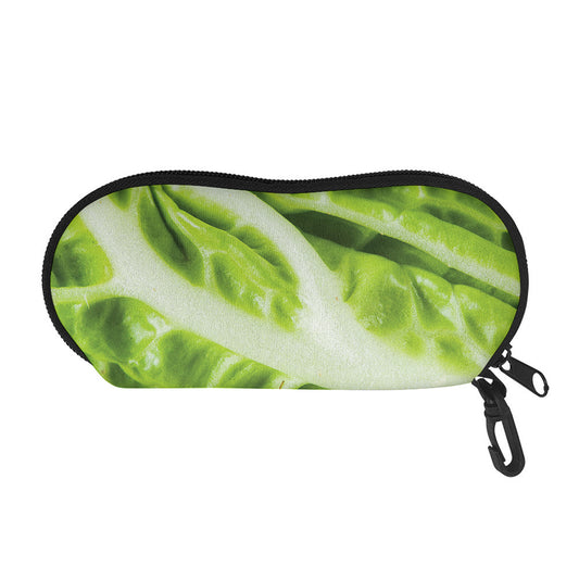 Chinese Cabbage Leaf Print Glasses Case