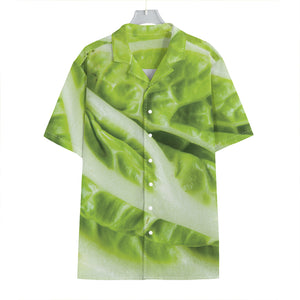 Chinese Cabbage Leaf Print Hawaiian Shirt