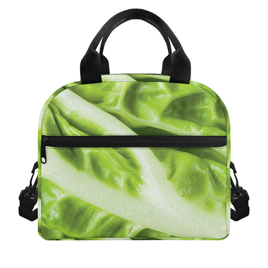 Chinese Cabbage Leaf Print Insulated Lunch Bag