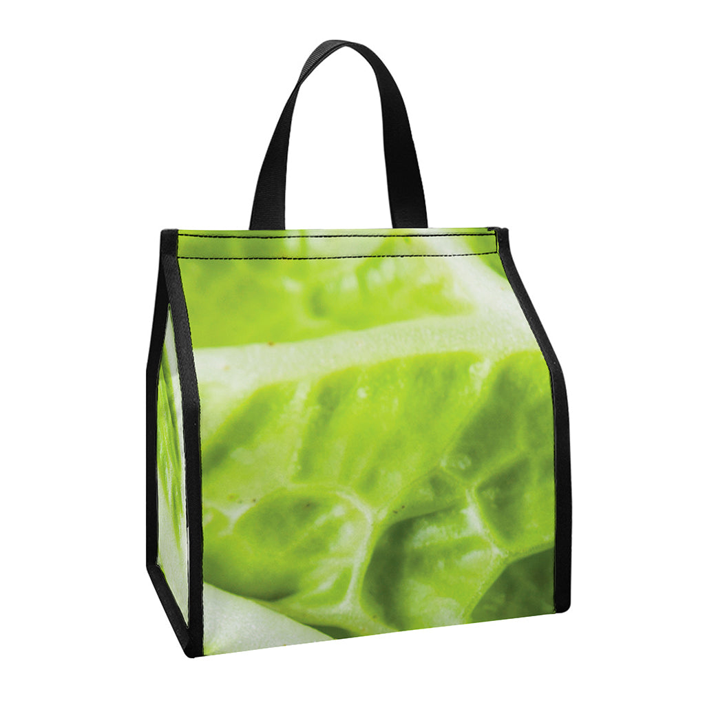 Chinese Cabbage Leaf Print Insulated Lunch Tote