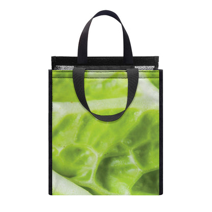 Chinese Cabbage Leaf Print Insulated Lunch Tote