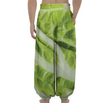 Chinese Cabbage Leaf Print Lantern Pants