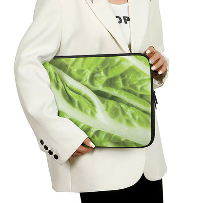 Chinese Cabbage Leaf Print Laptop Sleeve