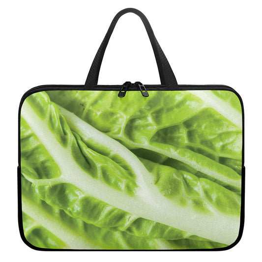 Chinese Cabbage Leaf Print Laptop Sleeve With Handle