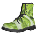Chinese Cabbage Leaf Print Lace-Up Boots