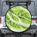 Chinese Cabbage Leaf Print Leather Spare Tire Cover