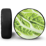 Chinese Cabbage Leaf Print Leather Spare Tire Cover