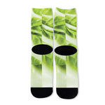 Chinese Cabbage Leaf Print Long Socks