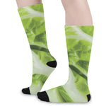 Chinese Cabbage Leaf Print Long Socks