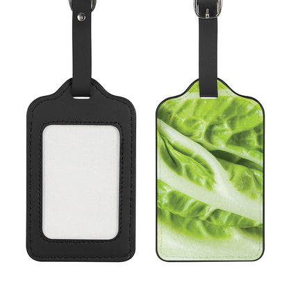 Chinese Cabbage Leaf Print Luggage Tag
