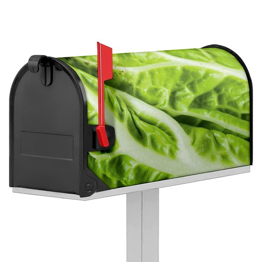 Chinese Cabbage Leaf Print Mailbox Cover