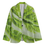 Chinese Cabbage Leaf Print Men's Blazer