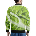 Chinese Cabbage Leaf Print Men's Bomber Jacket