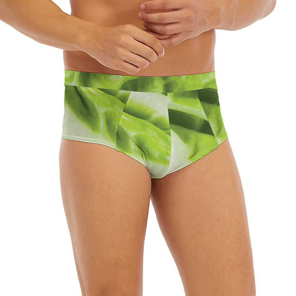 Chinese Cabbage Leaf Print Men's Briefs