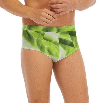 Chinese Cabbage Leaf Print Men's Briefs