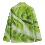 Chinese Cabbage Leaf Print Men's Cotton Blazer
