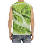 Chinese Cabbage Leaf Print Men's Fitness Tank Top