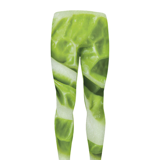 Chinese Cabbage Leaf Print Men's leggings