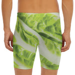 Chinese Cabbage Leaf Print Men's Long Boxer Briefs
