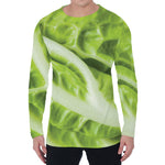 Chinese Cabbage Leaf Print Men's Long Sleeve T-Shirt