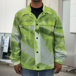 Chinese Cabbage Leaf Print Men's Shirt Jacket
