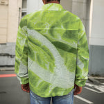 Chinese Cabbage Leaf Print Men's Shirt Jacket