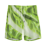 Chinese Cabbage Leaf Print Men's Sports Shorts