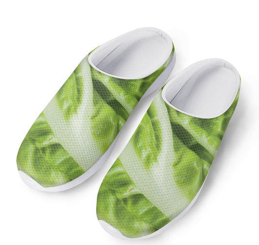 Chinese Cabbage Leaf Print Mesh Casual Shoes