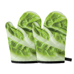 Chinese Cabbage Leaf Print Oven Mitts