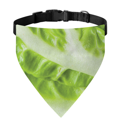 Chinese Cabbage Leaf Print Over The Collar Dog Bandana