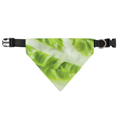 Chinese Cabbage Leaf Print Over The Collar Dog Bandana