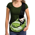 Chinese Cabbage Leaf Print Pet Sling Carrier