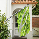 Chinese Cabbage Leaf Print Polyester Flag