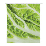 Chinese Cabbage Leaf Print Polyester Shower Curtain