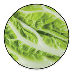 Chinese Cabbage Leaf Print Round Floor Mat