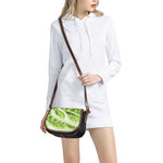 Chinese Cabbage Leaf Print Saddle Bag