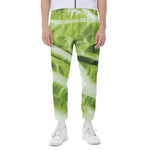 Chinese Cabbage Leaf Print Scuba Joggers