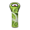 Chinese Cabbage Leaf Print Single Neoprene Wine Tote