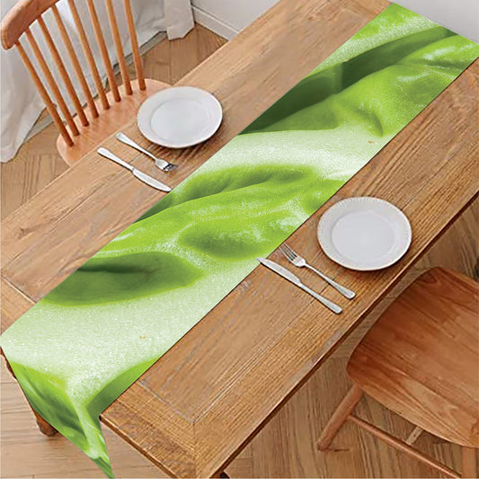 Chinese Cabbage Leaf Print Table Runner